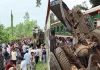 মিরসরাইয়ে ট্রাকের সঙ্গে ট্রেনের ধাক্কা, বড় দুর্ঘটনা থেকে রক্ষা