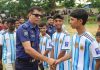 জঙ্গল সলিমপুরে জেলা পুলিশের আয়োজনে শিক্ষার্থীদের নিয়ে ফুটবল ম্যাচ অনুষ্ঠিত