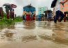 তলিয়ে গেছে রেললাইন, চট্টগ্রামে আটকা কক্সবাজারগামী পর্যটক এক্সপ্রেস