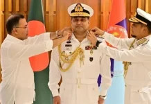 অ্যাডমিরাল পদে পদোন্নতি পেলেন নৌবাহিনী প্রধান খোন্দকার মিসবাহ