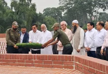 জাতীয় স্মৃতিসৌধে শ্রদ্ধা জানালেন নবনিযুক্ত মন্ত্রী ও প্রতিমন্ত্রীরা