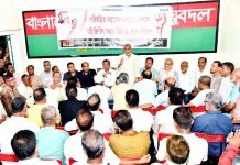 পরিকল্পিত সন্ত্রাসের মাধ্যমে দেশকে অস্থিতিশীল করার বিরুদ্ধে রুখে দাঁড়াতে হবে: এরশাদ উল্লাহ