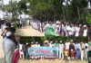সীতাকুণ্ডের আকিলপুর সৈকতে অবৈধ বালু উত্তোলন বন্ধের দাবিতে মানববন্ধন