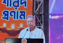 দুর্গাপূজায় সর্বস্তরের মানুষের অংশগ্রহণ ঐক্যের নতুন দৃষ্টান্ত: আমির খসরু